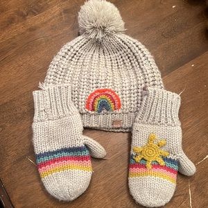 winter hat and mittens set